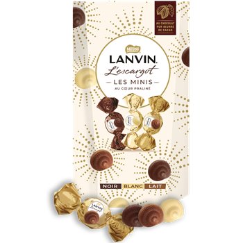 Lanvin L'Escargot Chocolate Mini Milk Dark White 140g