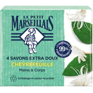 Le Petit Marseillais Chevrefeuille Soap 4x100g