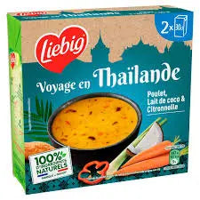 Liebig Thai Chicken Soup with Coconut Milk and Lemongrass 2x30cl