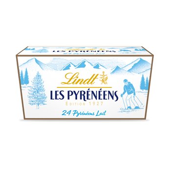 LINDT Les Pyrénéens chocolats au lait 24 pièces 175g pas cher 