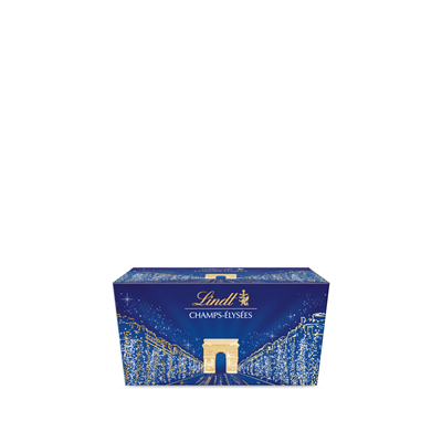 Lindt & Sprüngli Assorted Dark, Milk and White Chocolate Ballotin Champs-Élysées 216g elegant gift box with premium assorted chocolates.