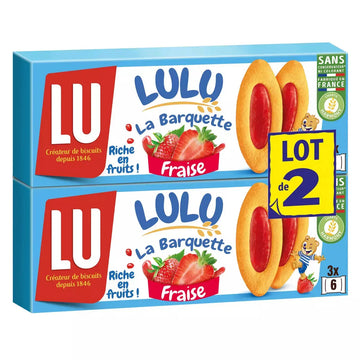 Lu 3 Strawberry Barquettes 2x120g