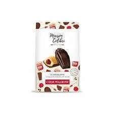 Maison Colibri Madeleines Raspberry Heart Dark Chocolate 250g