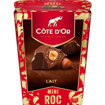 Côte d’Or Mini Roc Lait 279g – Belgian milk chocolate clusters with hazelnuts, almonds, and cereals in resealable bag