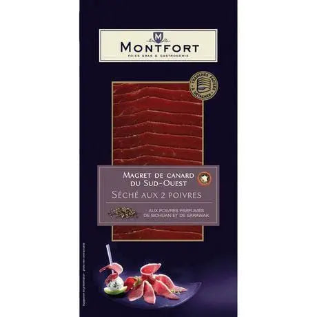 Montfort Duck Breast with 2 Peppers Sliced 80g
