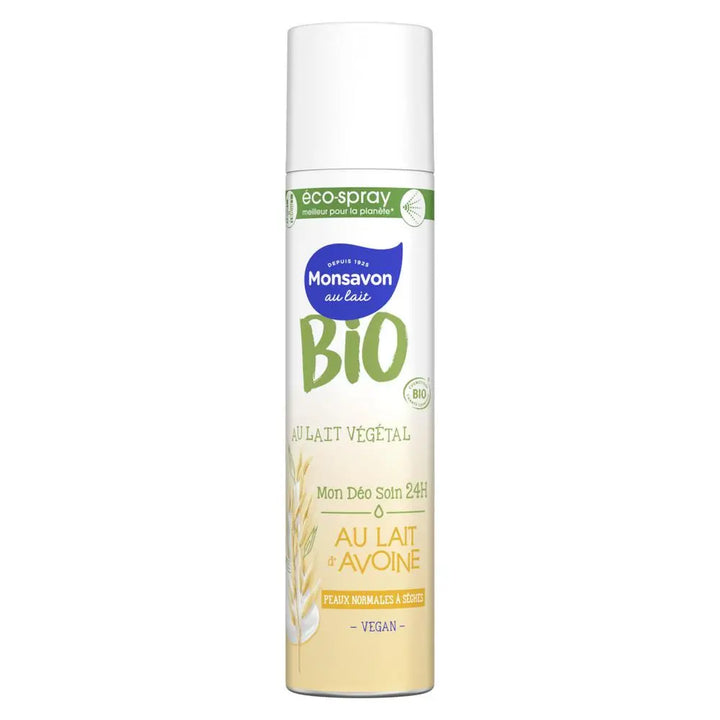 Monsavon au Lait Organic Deodorant Spray with Vegetable Oat Milk 75ml