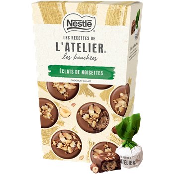 Nestlé L'Atelier Milk Hazelnut Christmas Chocolate Bites 262g