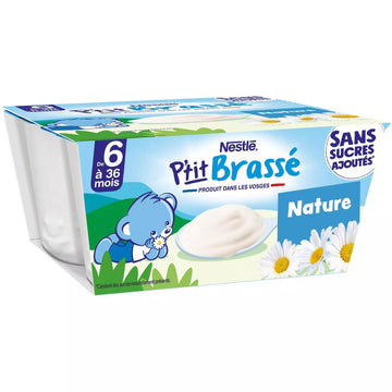 Nestle P'tit Brassé Nature 4x90g