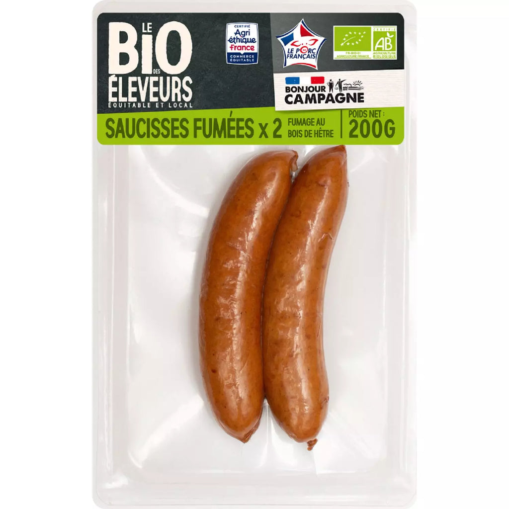 Organic Smoked Sausages 2x200g