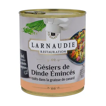 Larnaudie Sliced Turkey Gizzards Cooked in Duck Fat 765g