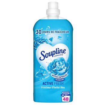 Soupline Active Fresh Softener Concentrate Blue Carnation 1.2L
