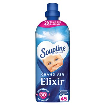 Soupline Elixir Grand Air Concentrated Fabric Softener Elixir (x45) 1L
