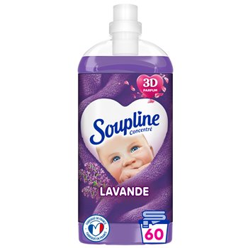 Soupline Lavender Concentrated Fabric Softener (x60) 1.3L