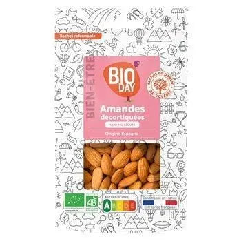 Bioday Organic Shelled Almonds 250g