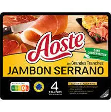 Aoste Serrano Ham Slices (x4)100g