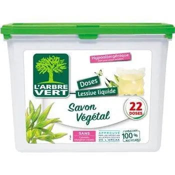 L'Arbre Vert Vegan Soap Lotion Capsules (x22) 420ml