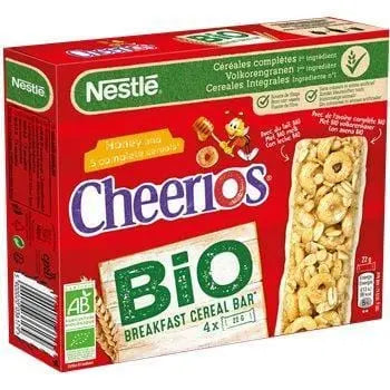 Cheerios Organic Honey Cereal Bar 4x22g