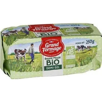 Grand Fermage Organic Half Salt Butter 250g