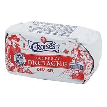 Les Croisés Beurre de Bretagne Demi-sel - 80% MG - 250g