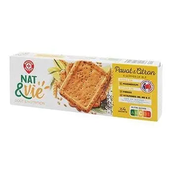 Nat&Vie Lemon Poppy Cookies 200g