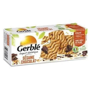 Gerble Dietetic Sesame Chocolate Biscuits - 200g