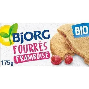 Bjorg Raspberry Filled Biscuits 175g