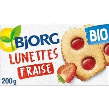 Bjorg Biscuits Lunettes Bio Strawberry 200g