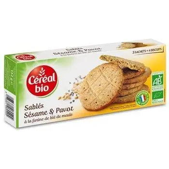 Cereal Bio Shortbread Poppy Seed Sesame Cookies 132g