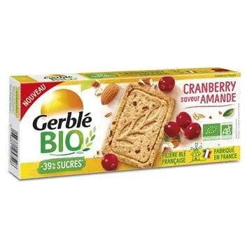 Gerble Organic Biscuits Almond Cranberry 132g