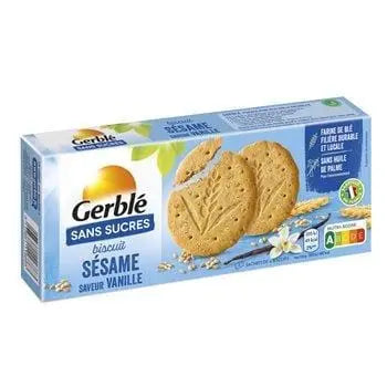 Gerble Sugar Free Sesame Vanilla Cookies 132g