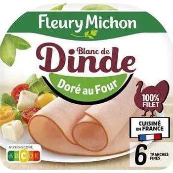 Fleury Michon Golden Baked Turkey Breast (x6) 180g
