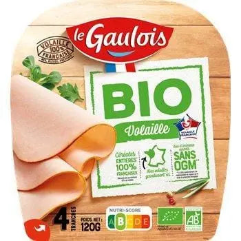 Le Gaulois White Poultry Organic Non-GMO - 4 slices - 120g
