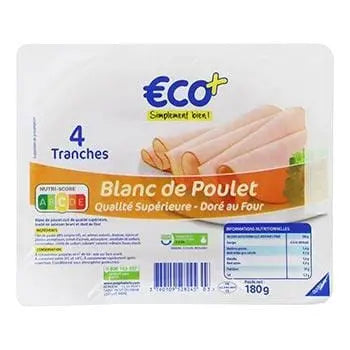 Eco+ Chicken Breast 4 Slices - 180g