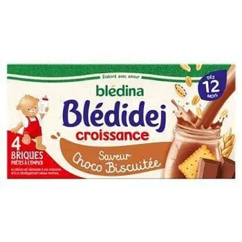 Blédina Bledidej Growth Chocolate Biscuit Brick 4x250ml
