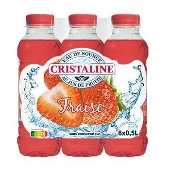 Cristaline Strawberry Flavoured Drink 6x50cl