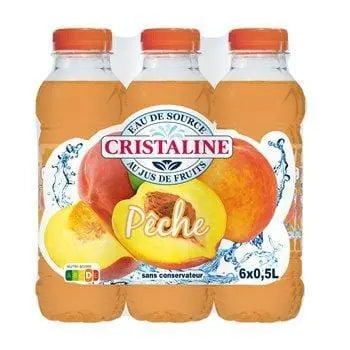 Cristaline Peach Flavoured Drink 6x50cl