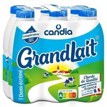 Candia GrandLait Demi Ecrémé 6x1L