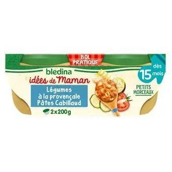 Bledina Mum's Idea Vegetables A la Provencale Pate Cabillaud 2x200g