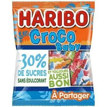 Haribo Croco Baby -30% Sugar 165g