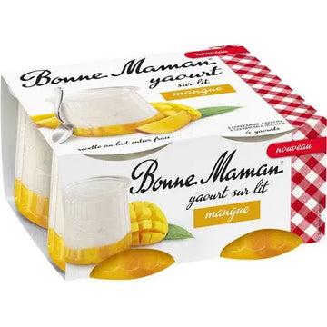 Bonne Maman Yoghurt on Mango Bed 4x125g