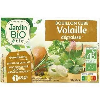 Jardin Bio Fat Free Poultry Broth Cubes (x10) 100g