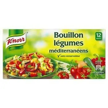 Knorr Mediterranean Vegetable Broth (x12) 132g