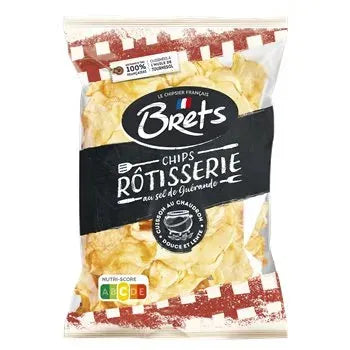 Bag of Bret's Régionaux potato chips with a checkered pattern on a white background