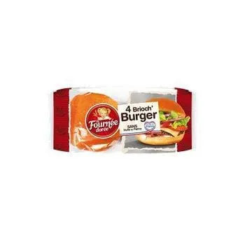 La Fournée Dorée Brioche Burger (x4)250g