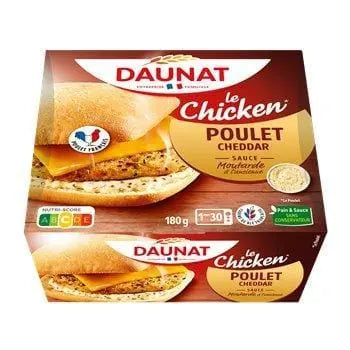 Daunat Country-style Burger Chicken Cheddar 180g
