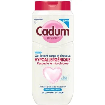 Cadum Gentle Body and Hair Gel Almond 500ml
