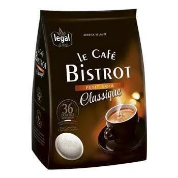 Legal Le Café Bistrot Petit Noir Classic pods (x36) 250g