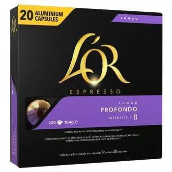 L'Or Coffee Capsules Espresso Lungo Profondo n°8 (x20) 104g