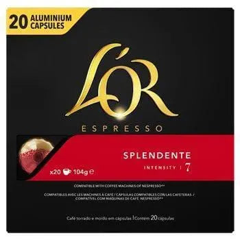 L'Or Coffee Capsules Espresso Splendente n°7 (x20) 104g