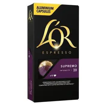 L'Or Coffee Capsules Espresso Supremo n°10 (x10) 52g